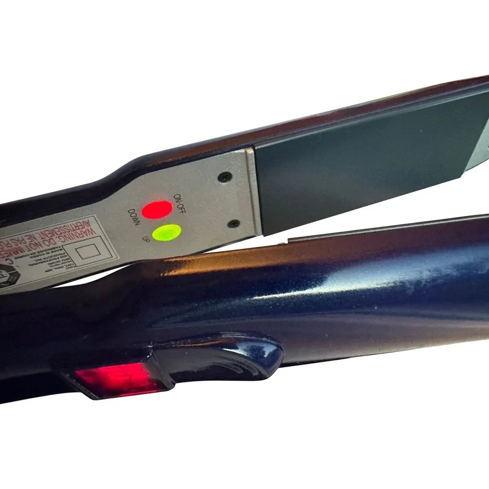 Ion Conditioning Ceramic‎ Tourmaline Flat Iron Hair Straightener Navy Blue 1.25